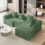 Corduroy Right L-Shaped Modular Sofa Green 9