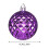 Christmas Ball Set Electroplated Purple 36 Pieces 6