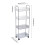 Plastic Rolling Shelf Transparent 3-Tier 3