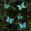 Christmas Ornaments Green Glitter Hollow 10 Pack 4