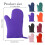 Microwave Oven Gloves Heat Insulation Cotton 2 Pcs 3