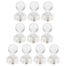 Magnetic Push Pins Transparent 10 pcs