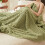 Flannel Throw Blanket Extra Large Green 59x78.7 in 1