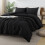 Black Boho California King Comforter Set 3-Piece 3