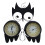 Owl Garden Clock with Thermometer 15cm 1