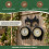 Owl Garden Clock with Thermometer 15cm 5