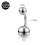 Titanium Steel Belly Button Ring 14G 8mm 4