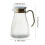 Yellow Plastic Water Pitcher with Hammered Steel Lid 1 Count 3