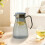 Yellow Plastic Water Pitcher with Hammered Steel Lid 1 Count 5