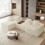 Corduroy Left L-Shaped Modular Sofa With Cup Holder, Beige 9