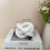 Wooden Knot Coffee Table Decor White 3-Link Chain 2
