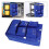 Janitorial Cart Bag Blue Rectangular Multi-Functional 1 Set 2