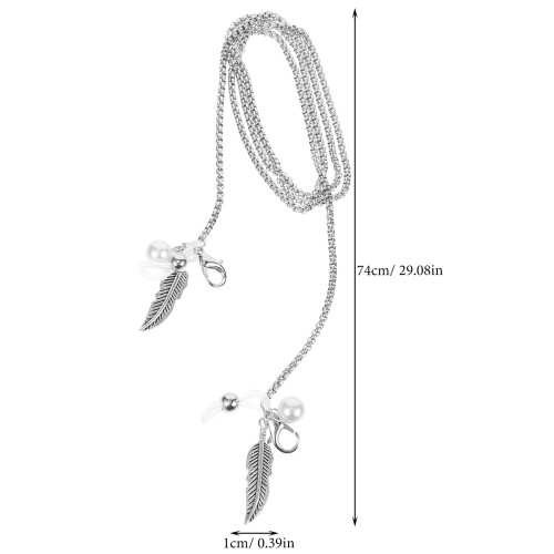 Sunglasses Chain Eyeglasses Holder Silver 1 Piece 1