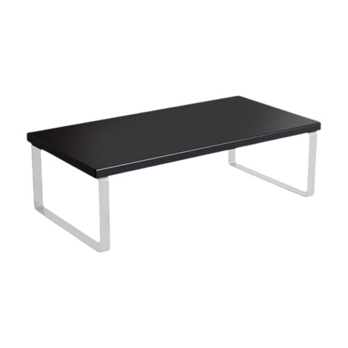 Monitor Riser Stand with Storage Shelf Wood 1