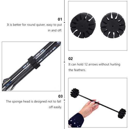 Black EVA Arrow Holder for Bowhunting and Practice 1