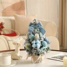 6ft Pre-Lit Artificial Christmas Tree with Hinged Branches
