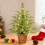 Pre-Lit Green Cypress Christmas Tree 24In Warm White LED 5
