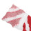 Women's Red Christmas OTK Socks Candy Cane Stripe Polyester 6