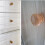 Wooden Cabinet Knobs Round Mushroom Handle Bright Brown 4 5