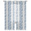 Sheer Curtains Blue Leaf Pattern Light Filtering Voile 52"W 7