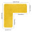 L-Shaped Bath Mat Water Absorbent Non-Slip Soft 3