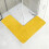 L-Shaped Bath Mat Water Absorbent Non-Slip Soft 4