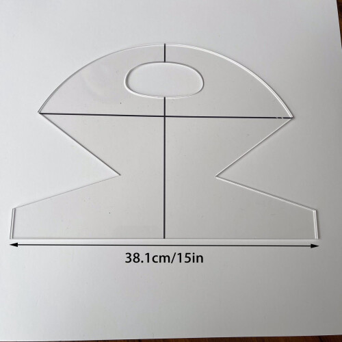 15 inch Quilting Template for Bowl Cozy Seam Guide 2