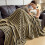 Flannel Throw Blanket Coffee 59x78.7 Inches 5