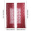 Christmas lace curtains red 140x100cm 2 panels 3