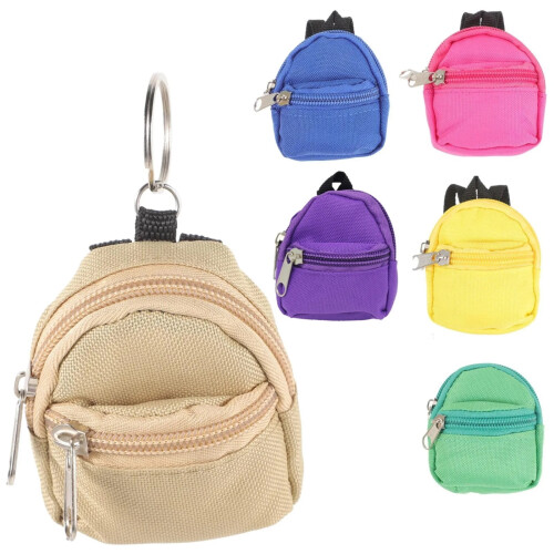 Mini Doll Backpack – School Bag for 1:12 Scale Dollhouse 2