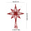 Glitter Hollow Star Christmas Tree Topper 1pc 3