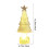 Mercury Glass Christmas Tree Illuminated Silver 1pc 3