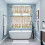 Easter Rabbit Kitchen Curtains and Valances Set Linen 4