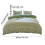 Gingham Duvet Cover Set Full Size Green Plaid Bedding with 3