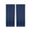 Solid Color Semi-Sheer Polyester Curtains Navy Rod Pocket 5