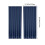 Solid Color Semi-Sheer Polyester Curtains Navy Rod Pocket 6