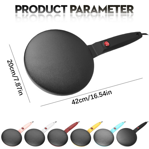 8-inch Crepe Maker with Non-Stick Griddle and Auto 2