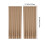 Solid Color Semi-Sheer Polyester Curtains Brown Rod Pocket 6