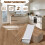 32PCS Self-adhesive PVC Flooring Wood Grain Tile Sticker 2