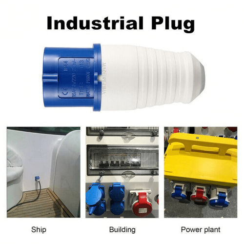 Site Trailing Plug and Socket 16A 240V Blue 2P+Earth 1