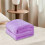 Purple Solid Color Double Velvet Blanket 28x40in 4