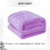Purple Solid Color Double Velvet Blanket 28x40in 3