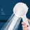 WZXPWT Turbo Shower Head High-Pressure 4-Mode Handheld with 6