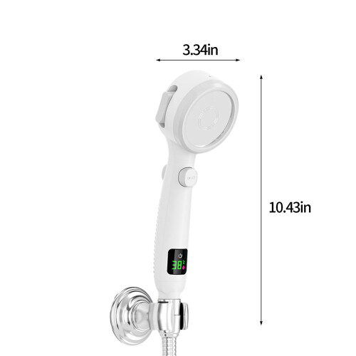 WZXPWT Turbo Shower Head High-Pressure 4-Mode Handheld with 2