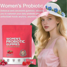 Cranberry Probiotic Gummies -Promotes Digestion & Gut Health, Relieves Bloating and Constipation, Immune System Health, Nutrition Gels & Chews