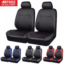 Premium PU Leather Car Front Seat Covers Dustproof Protector Cover Universal UK