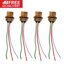 4x Pre-Wired 580 W21/5W T20 7443 Bulb Socket Holders LED Repair Stop Tail DRL UK