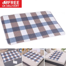 2PCS Reusable Incontinence Bed Pad Absorbent Washable Elderly Bed Mattress Cover