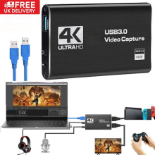 4K Audio Video Capture Card USB 3.0 Video Capture Device Full HD Adapter UK