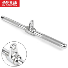 Straight Bar Handle Tricep Press Push Pull Down Multi Gym Cable Attachment Gear